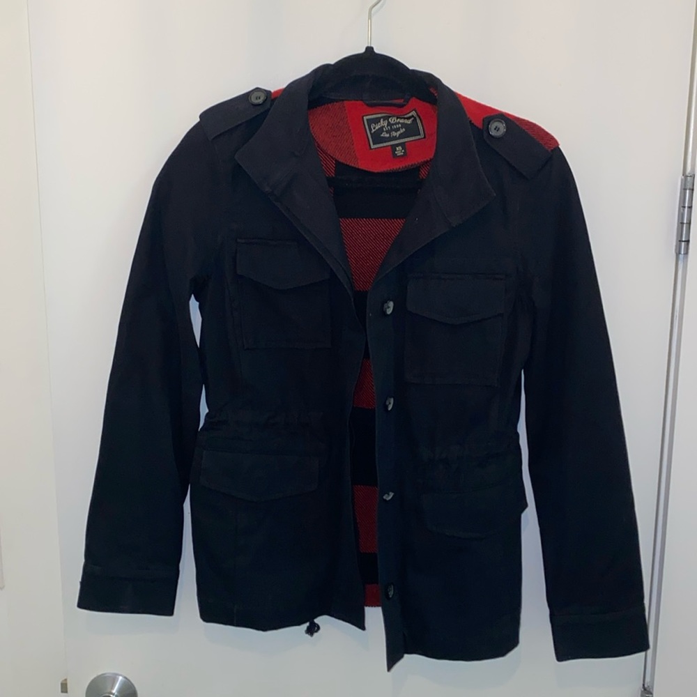 Plaid and denim Jacket